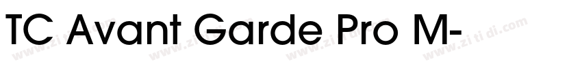 TC Avant Garde Pro M字体转换